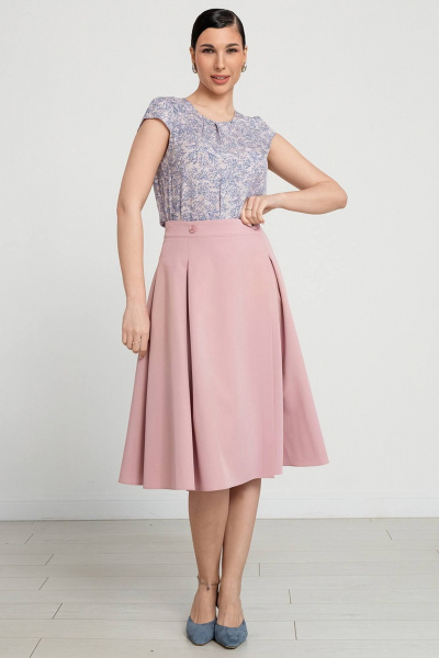 Блузка из вискозы с крылышками и складками LADO 8128-7 - фото 8