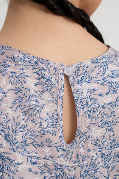 Блузка из вискозы с крылышками и складками LADO 8128-7 - фото 4