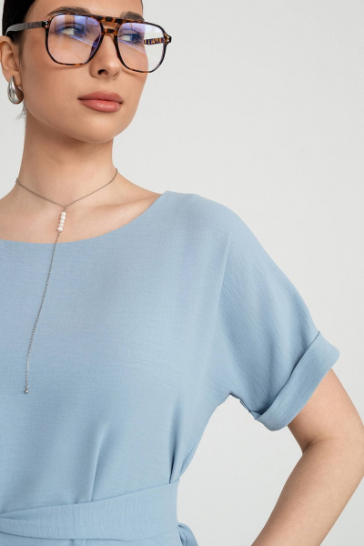 Платье свободного силуэта с карманами и поясом LADO 6252/1-3 - фото 3