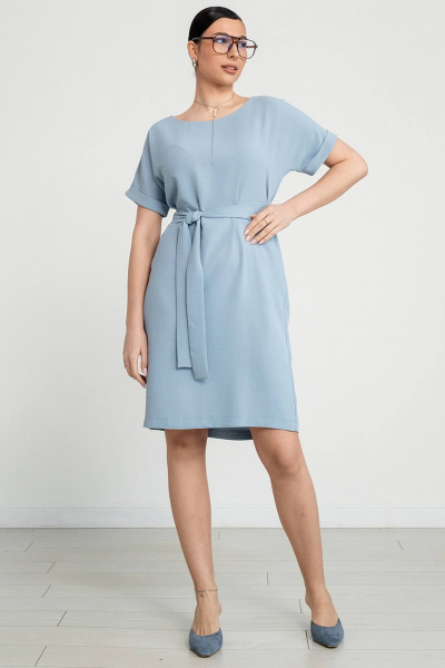 Платье свободного силуэта с карманами и поясом LADO 6252/1-3 - фото 8