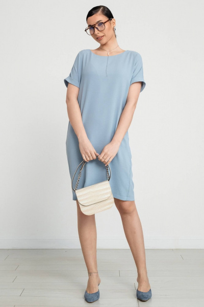 Платье свободного силуэта с карманами и поясом LADO 6252/1-3 - фото 5