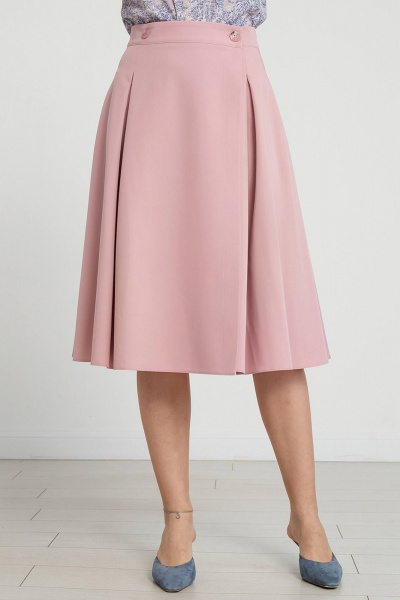 Стильная юбка с запахом, складками и регулируемым поясом LADO 1154-16 - фото 4