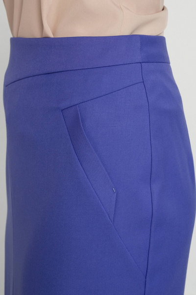 Юбка приталенная со шлицей и отделкой листочками LADO 1104/1-14 - фото 4