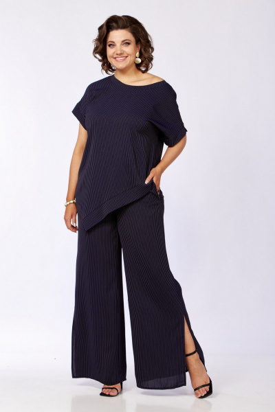 Брюки, туника VI ORO VR-1134 сине-черный - фото 14