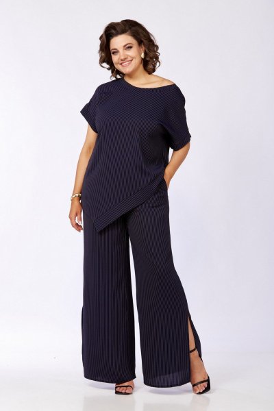 Брюки, туника VI ORO VR-1134 сине-черный - фото 13