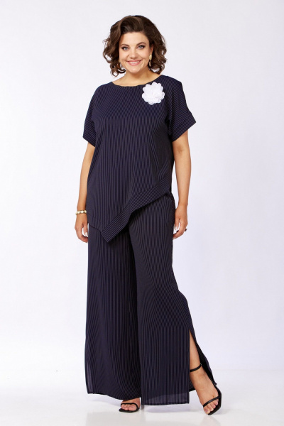 Брюки, туника VI ORO VR-1134 сине-черный - фото 8