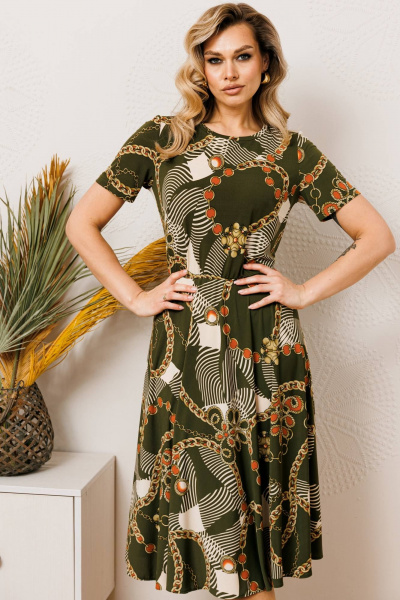 Жакет, платье Мода Юрс 2513-1 терракот - фото 6