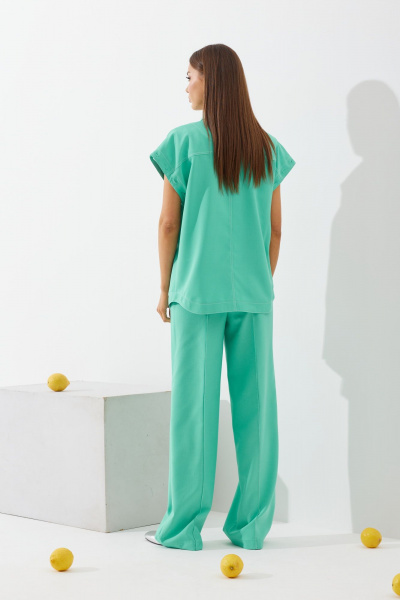 Костюм 2-ка из джинса с оверсайз жакетом и брюками N.O.W. 1262-1 - фото 6