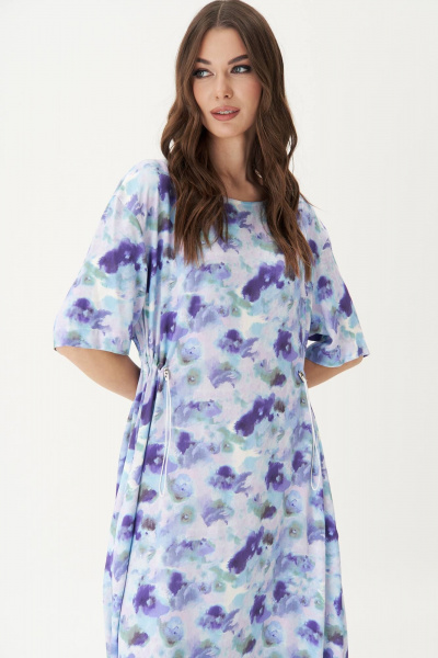 Длинное платье с кулисой и рукавами с фиксаторами Fantazia Mod 4758 - фото 3