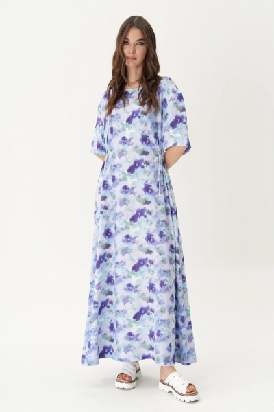 Длинное платье с кулисой и рукавами с фиксаторами Fantazia Mod 4758 - фото 1