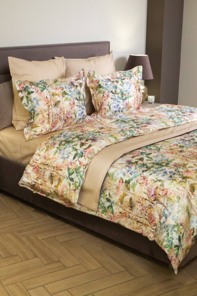 Комплект «ФРЕСКА» евро с принтом из хлопка Listelle 2613603 - фото 9