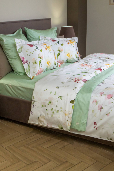 Комплект «Николетта» с акварельными цветами из хлопка Listelle 2813703 - фото 7