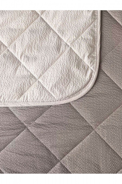 Покрывало домашний стиль бежевое из полиэстера Файбертек П.160х210.ПЭ.Duo - фото 2