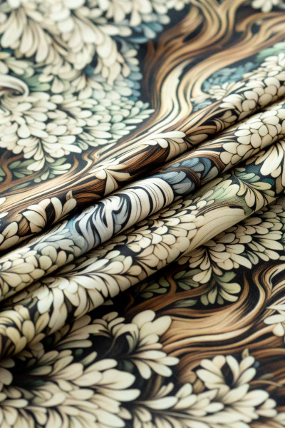 Комплект постельного белья хлопковый в стиле барокко с текстурой Listelle 2614903 - фото 7