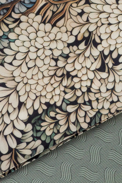 Комплект постельного белья хлопковый в стиле барокко с текстурой Listelle 2614903 - фото 2