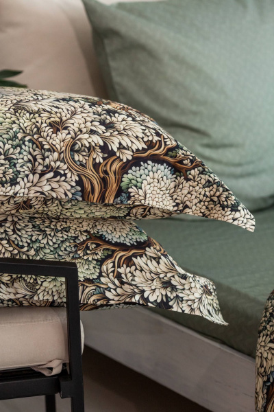 Комплект постельного белья хлопковый в стиле барокко с рисунком Listelle 2814903 - фото 4