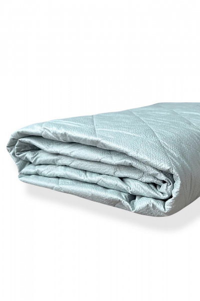 Покрывало домашнее стеганое из полиэстера в зеленом цвете Файбертек П.240х210.ПЭ.Mint - фото 4