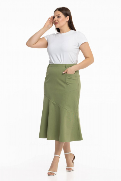 Юбка Avila 0773 хаки - фото 1