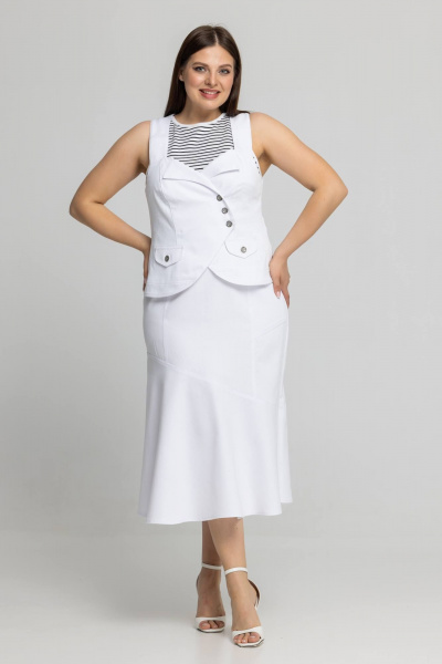 Жилет Avila 0934 белый - фото 7