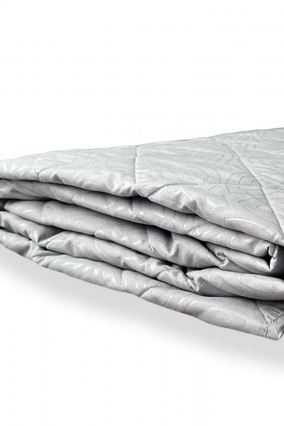 Покрывало домашнее стеганое из полиэстера в сером цвете Файбертек П.140х210.ПЭ.Grey - фото 3