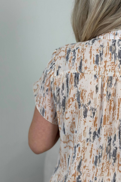 Блуза LindaLux 812/1 бежевые_штрихи - фото 13