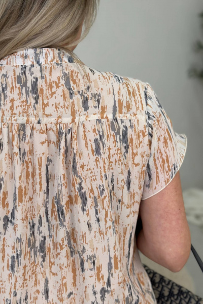 Блуза LindaLux 812/1 бежевые_штрихи - фото 12