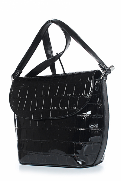 Экокожа сумка черная с регулируемым ремнем Galanteya 4424.24с241к45 черный - фото 1