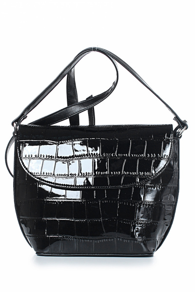 Экокожа сумка черная с регулируемым ремнем Galanteya 4424.24с241к45 черный - фото 2