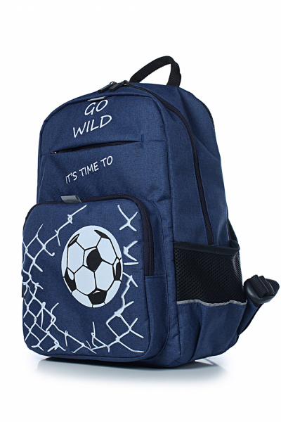 Рюкзак из текстиля с светоотражающими элементами Galanteya 46123.24с147к45 синий_т. - фото 1