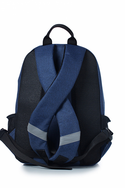 Рюкзак из текстиля с светоотражающими элементами Galanteya 46123.24с147к45 синий_т. - фото 3