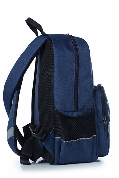 Рюкзак из текстиля с светоотражающими элементами Galanteya 46123.24с147к45 синий_т. - фото 4