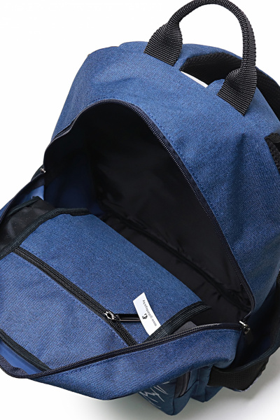 Рюкзак из текстиля с светоотражающими элементами Galanteya 46123.24с147к45 синий_т. - фото 5