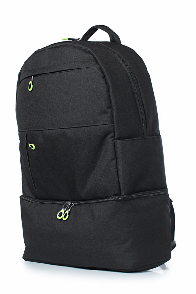 Рюкзак из текстиля с карманами и регулируемыми ремнями Galanteya 50623.24с294к45 черный - фото 1