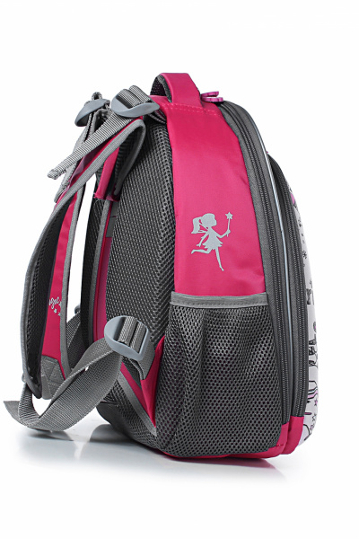 Рюкзак из текстиля с мягкой задней стенкой и карманом Galanteya 5424.24с251к45 малиновый - фото 4