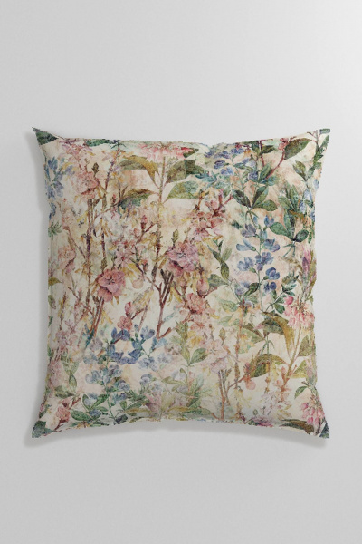 Круглогодичная наволочка бежево-мультиколор из хлопка Listelle 2513602-1 - фото 1