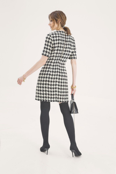 Платье ELLETTO 1729 черно-белый - фото 3