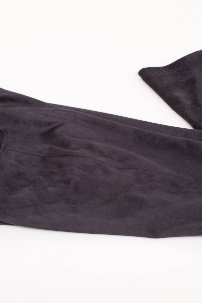 Демисезонный комплект из текстиля: блузка и легинсы из эко-замши Belinga 2089 бело-черный - фото 4