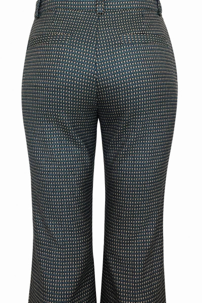 Демисезонные брюки 7/8 из костюмной ткани с карманами AG Green G100/6 зеленый - фото 3