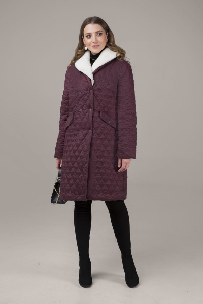 Пальто ELLETTO old 3437 бордо - фото 1