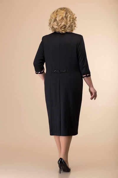 Платье Romanovich Style 1-051 черный/пудра - фото 2