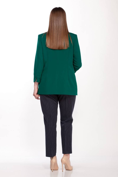 Жакет на подкладке с воротником-стойкой и карманами Belinga 5038 бутылка - фото 6