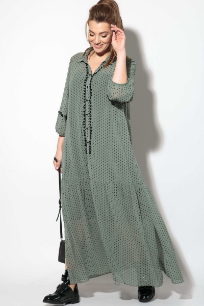 Платье SOVA 11097 зеленый - фото 2