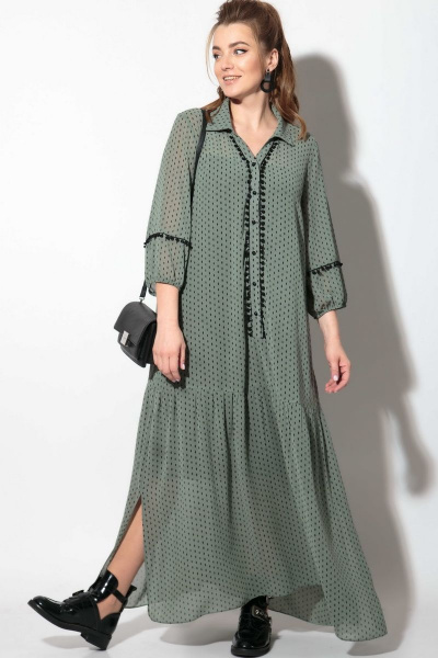 Платье SOVA 11097 зеленый - фото 1