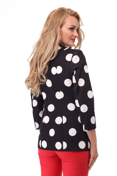 Жакет БелЭльСтиль 203 черный_горох - фото 3