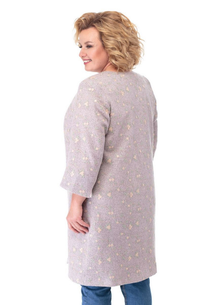 Пальто БелЭльСтиль 807 пудра - фото 4