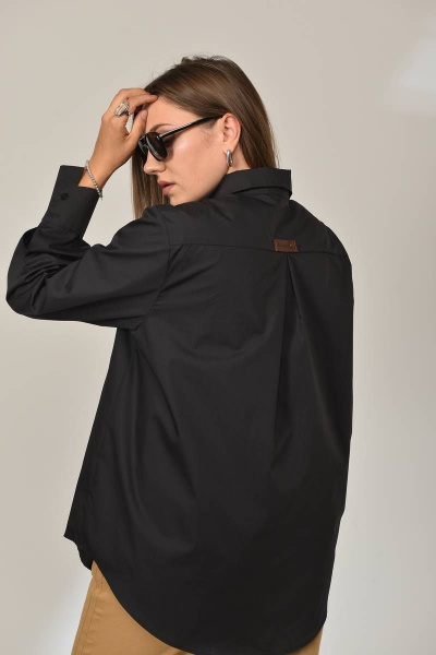 Рубашка GRATTO 2028 черный - фото 6