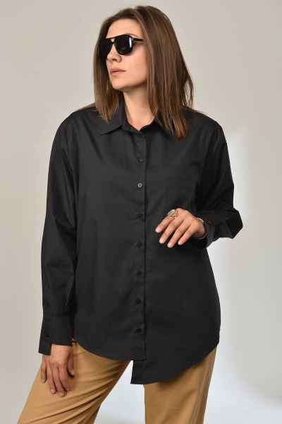 Рубашка GRATTO 2028 черный - фото 5