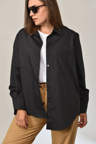 Рубашка GRATTO 2028 черный - фото 1