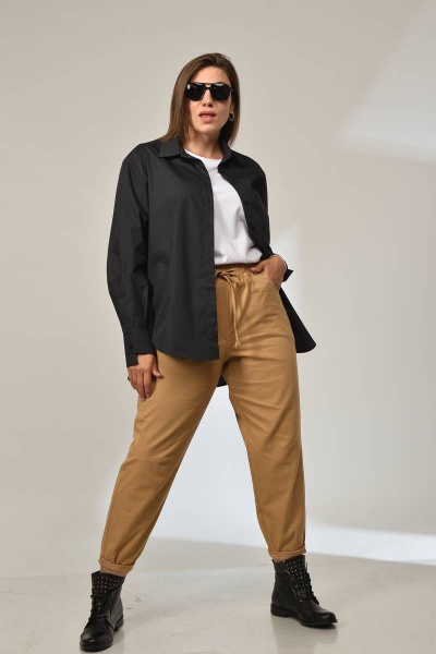 Рубашка GRATTO 2028 черный - фото 2