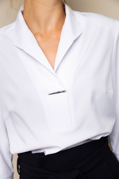 Блуза Daloria 6138 белый - фото 2